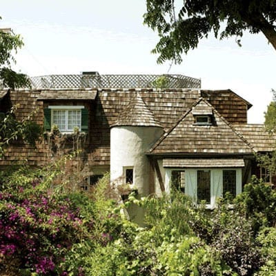 A house surrounded with so many forests trees